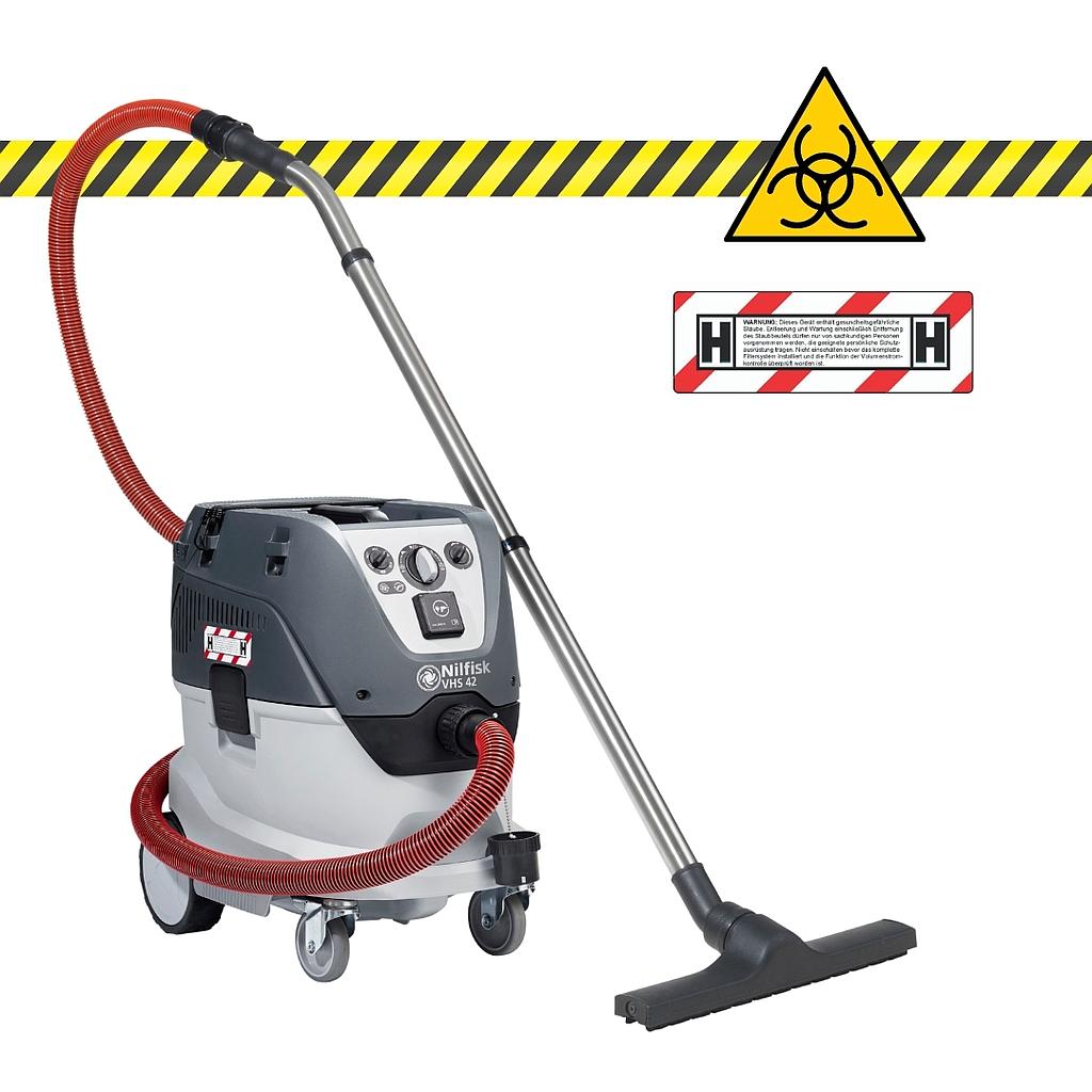 [107412169DOP] Nilfisk VHS 42 40L Wet & Dry Vacuum H Class (H-Class with DOP testing)