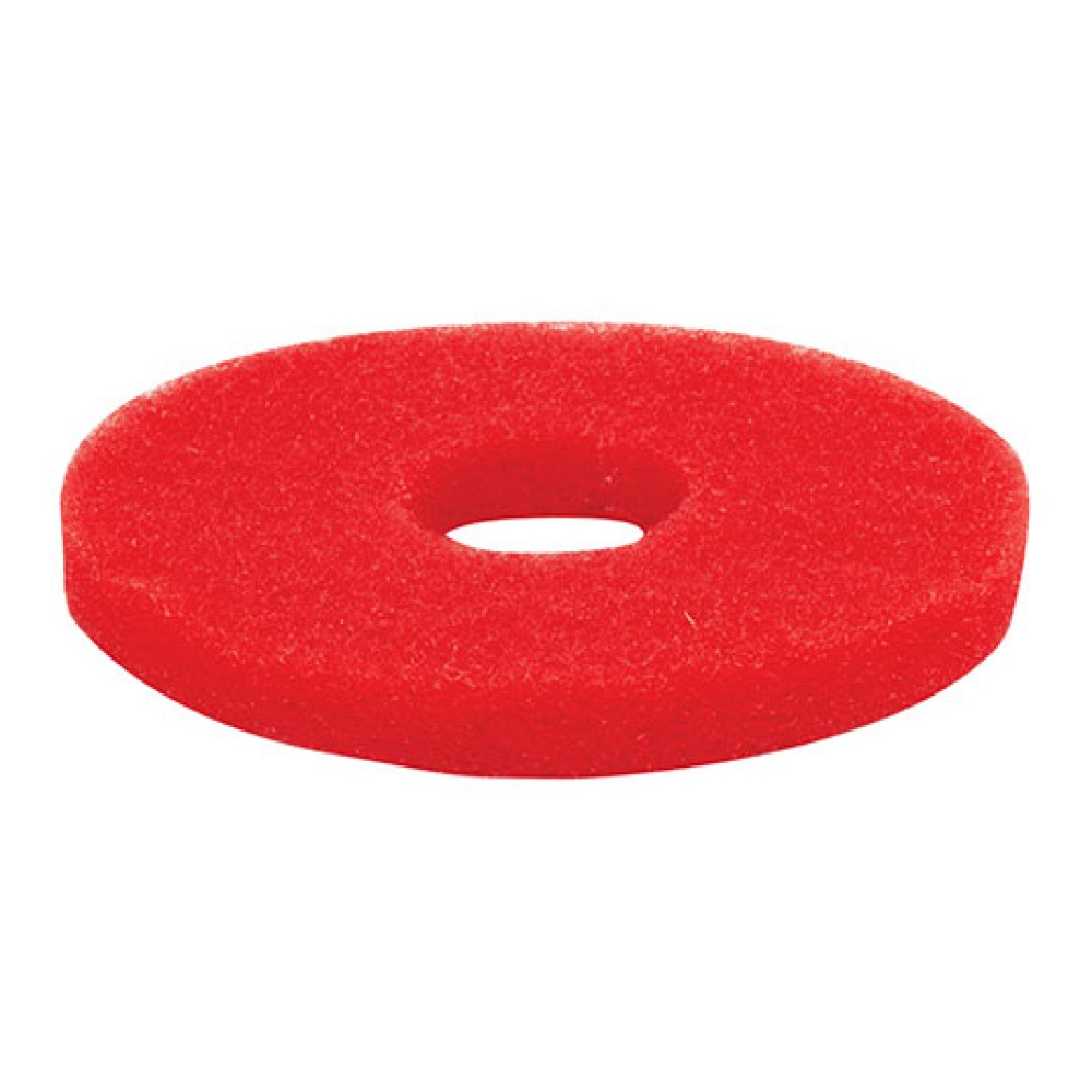 [SPPV02584] Pad, Scrub, 28Cm, Red,  [Pkg Of 5 Pads]