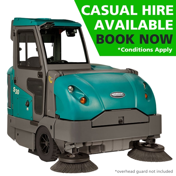 [RNT.MV-S30-0001] Hire of Tennant S30 Industrial Ride-On Sweeper