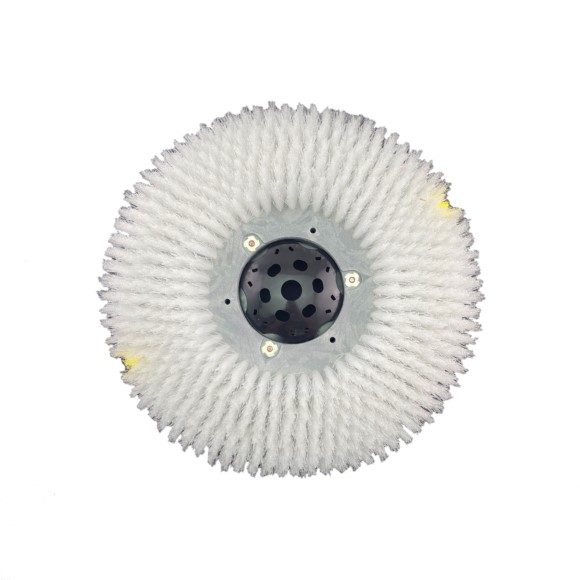 [1220225] Tennant Brush Assy, Disk,Scb, 16.O.D, Soft White Brush (old part#1016634)